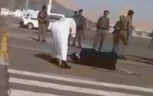 Just another day in Saudi Arabia where people are whipped or beheaded routinely. Credit: Twitter