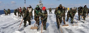 AFP/US Navy In March of 2011, the aircraft carrier USS Ronald Reagan rushed to Japan to help after the disastrous tsunami. Since then, many sailors from that ship have fallen ill, possibly as a result of exposure to radiation from the Fukushima nuclear meltdown. They will soon have their day in court. Credit: AFP/US Navy