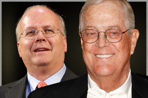 Karl Rove, David Koch  Credit: AP/Marion Curtis/Reuters/Carlo Allegri/Photo montage by Salon