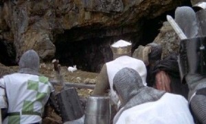 ‘I was kind of shocked to find out the killer rabbit of Caerbannog from Monty Python and the Holy Grail is actually in the Utah mountains,’ Jeremy Roberts told the Utah senate.  Credit: Supplied 