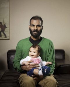 Paul Kalanithi savors moments with his daughter, Cady. Credit: Gregg Segal