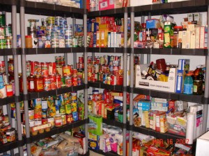 Food bank shelves Credit: www.ppbaptist.org