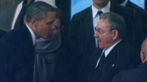 US President Barack Obama and Cuban President Raul Castro