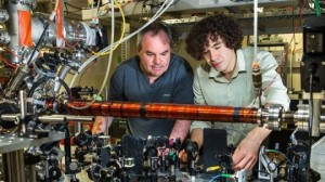 This is Associate Professor Andrew Truscott (L) with Ph.D. student Roman Khakimov. Credit: Stuart Hay, ANU