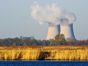 The Enrico Fermi Nuclear Power plant, on Lake Erie.