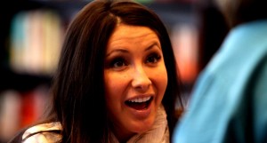 Bristol Palin, daughter of half term Alaska governor Sarah Palin in her second unwed pregnancy signs her book about sexual abstinence. Credit; Gage Skidmore/Flckr