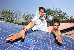 Indian solar installations are rapidly growing. Credit: www.climateparl.net