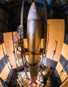  The new B61 Model 12 nuclear bomb. Credit: Randy Montoya/Sandia Labs 