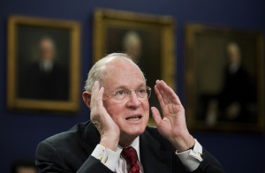 Supreme Court Associate Justices Anthony Kennedy testifies on Capitol Hill in Washington, Monday, March 23, 2015, before a House Committee on Appropriations subcommittee on Financial Services hearing to review the Supreme Court's fiscal 2016 budget request. Credit: AP Photo/Manuel Balce Ceneta