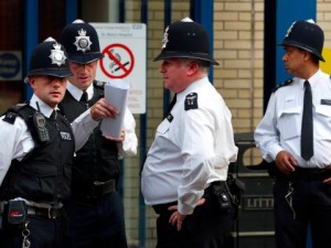 Unarmed British Bobbies. Most police in Great Britain do not even carry guns. Credit: businesinsider 