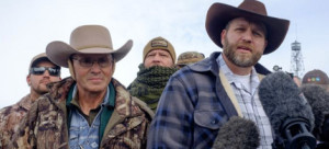 Lavoy Finicum and Ammon Bundy occupying the Malheur National Wildlife Refuge near Burns, Oregon.  Credit: Rob Kerr