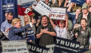 Supporters at a Trump Rally