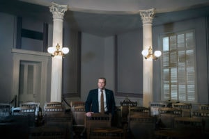  Michael G. Hubbard, the speaker of the Alabama House, in 2014. He was indicted that year on a charge of violating an ethics law, accused of using his positions as speaker and party chairman to solicit work and investments. Credit: William Widmer/The New York Times 