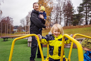  Matthias Larsson said that working six-hour days leaves him more time with his children. Credit Magnus Laupa/The New York Times 