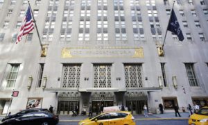 The Waldorf Astoria hotel in New York was bought by the Chinese group Anbang. But Chinese purchases of residential property outpaces commercial deals. Credit: Mark Lennihan/AP 