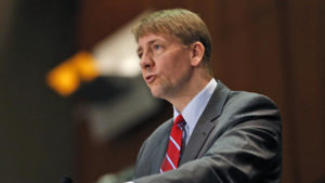 CFPB Director Richard Cordray, shown in March 2015, has announced new protections against foreclosure. Credit: Steve Helber / AP