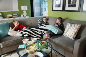 Kids on couch