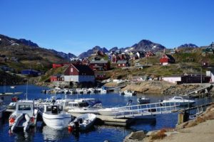 Fishing boast in Greenland