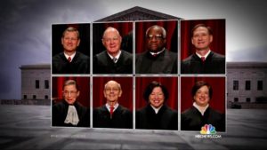 The 8 member Supreme Court Credit: NBC