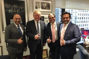 President-elect Trump meets with his Indian business partners. Credit: New York Magazine