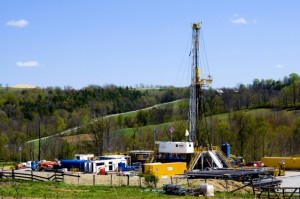 A Chesapeake Energy natural gas well site. CREDIT: AP Photo/Ralph Wilson